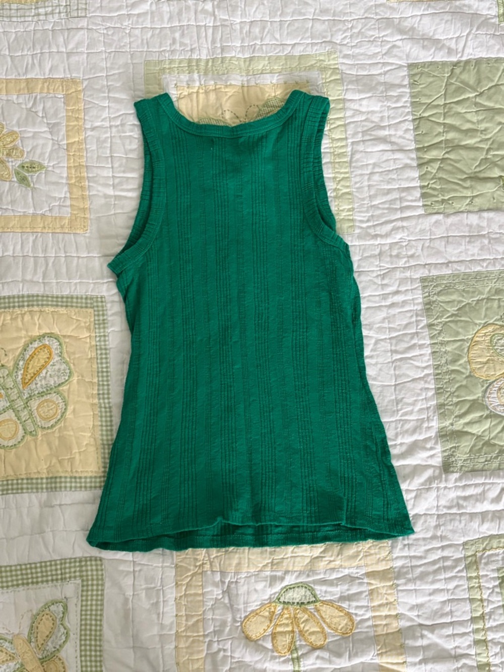 Green Ribbed Tank Top Maurice’s - Picture 2 of 4